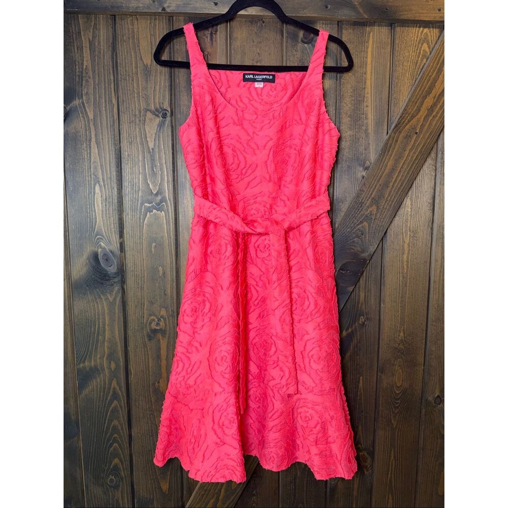 Karl Lagerfeld Paris Sleeveless A Line Dress